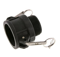 Camlock DN 50 (2'') Polypropylene Coupling R 2'' Male Thread Type B MIL-C-27487