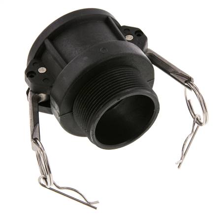 Camlock DN 50 (2'') Polypropylene Coupling R 2'' Male Thread Type B MIL-C-27487