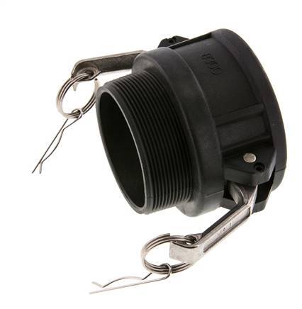 Camlock DN 75 (3'') Polypropylene Coupling R 3'' Male Thread Type B MIL-C-27487