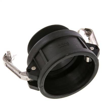 Camlock DN 75 (3'') Polypropylene Coupling R 3'' Male Thread Type B MIL-C-27487