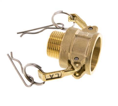 Camlock DN 20 (3/4'') Brass Coupling R 3/4'' Male Thread Type B MIL-C-27487