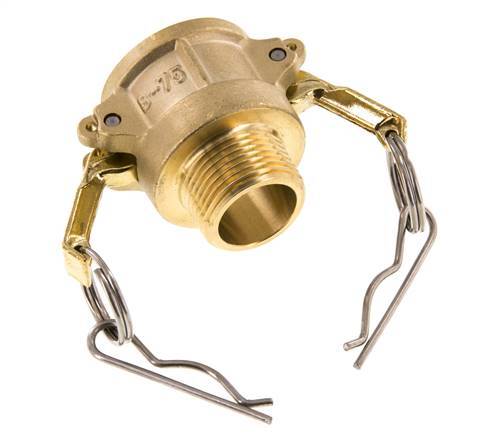 Camlock DN 20 (3/4'') Brass Coupling R 3/4'' Male Thread Type B MIL-C-27487
