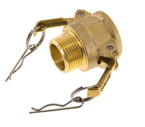 Camlock DN 25 (1'') Brass Coupling R 1'' Male Thread Type B MIL-C-27487