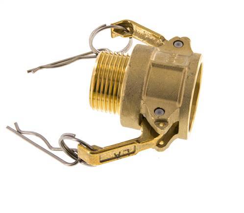 Camlock DN 25 (1'') Brass Coupling R 1'' Male Thread Type B MIL-C-27487