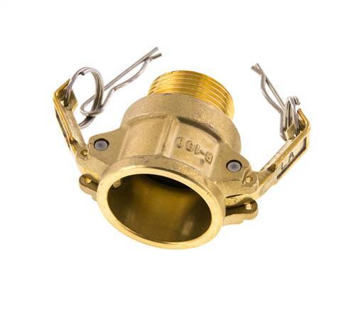 Camlock DN 25 (1'') Brass Coupling R 1'' Male Thread Type B MIL-C-27487