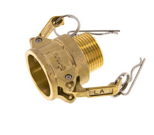 Camlock DN 25 (1'') Brass Coupling R 1'' Male Thread Type B MIL-C-27487