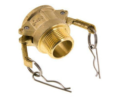 Camlock DN 25 (1'') Brass Coupling R 1'' Male Thread Type B MIL-C-27487