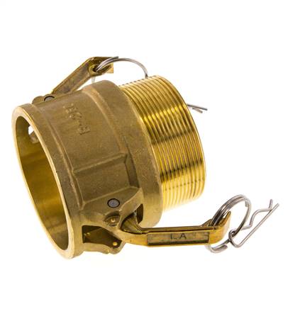 Camlock DN 60 (2 1/2'') Brass Coupling R 2 1/2'' Male Thread Type B MIL-C-27487