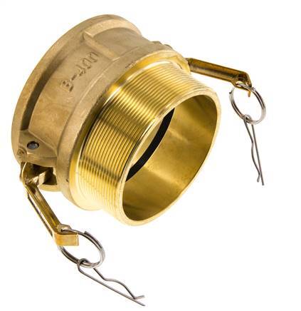 Camlock DN 90 (4'') Brass Coupling R 4'' Male Thread Type B MIL-C-27487