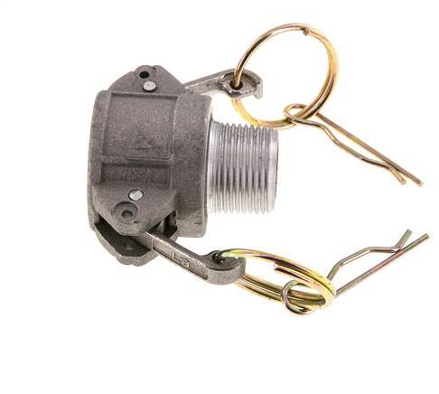 Camlock DN 20 (3/4'') Aluminium Coupling R 3/4'' Male Thread Type B MIL-C-27487