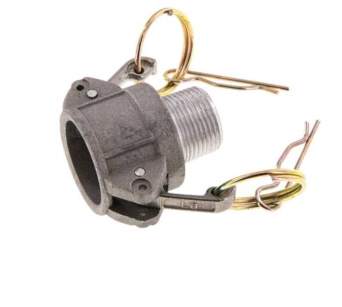 Camlock DN 20 (3/4'') Aluminium Coupling R 3/4'' Male Thread Type B MIL-C-27487