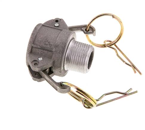 Camlock DN 20 (3/4'') Aluminium Coupling R 3/4'' Male Thread Type B MIL-C-27487