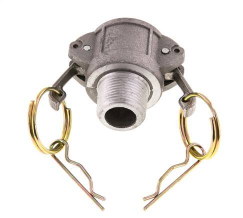 Camlock DN 20 (3/4'') Aluminium Coupling R 3/4'' Male Thread Type B MIL-C-27487