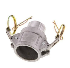 Camlock DN 25 (1'') Aluminium Coupling R 1'' Male Thread Type B MIL-C-27487