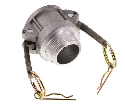 Camlock DN 32 (1 1/4'') Aluminium Coupling R 1 1/4'' Male Thread Type B MIL-C-27487