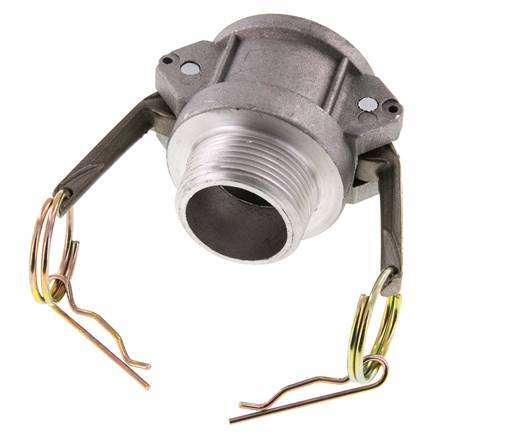 Camlock DN 32 (1 1/4'') Aluminium Coupling R 1 1/4'' Male Thread Type B MIL-C-27487