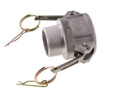Camlock DN 40 (1 1/2'') Aluminium Coupling R 1 1/2'' Male Thread Type B MIL-C-27487