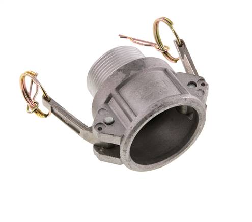 Camlock DN 40 (1 1/2'') Aluminium Coupling R 1 1/2'' Male Thread Type B MIL-C-27487