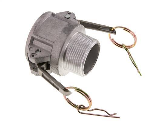 Camlock DN 40 (1 1/2'') Aluminium Coupling R 1 1/2'' Male Thread Type B MIL-C-27487