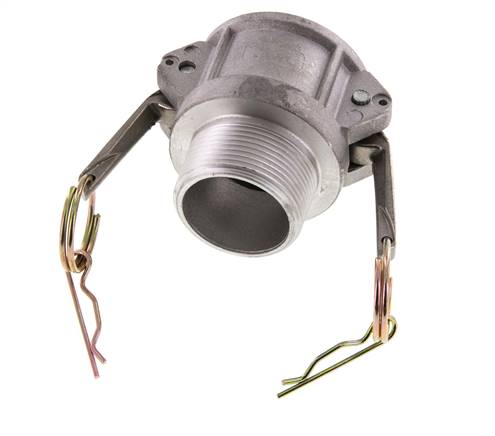 Camlock DN 40 (1 1/2'') Aluminium Coupling R 1 1/2'' Male Thread Type B MIL-C-27487