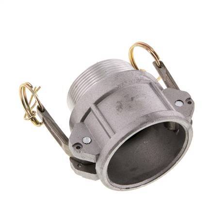 Camlock DN 50 (2'') Aluminium Coupling R 2'' Male Thread Type B MIL-C-27487