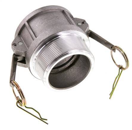 Camlock DN 60 (2 1/2'') Aluminium Coupling R 2 1/2'' Male Thread Type B MIL-C-27487