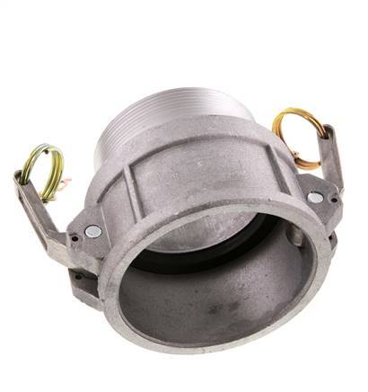 Camlock DN 75 (3'') Aluminium Coupling R 3'' Male Thread Type B MIL-C-27487