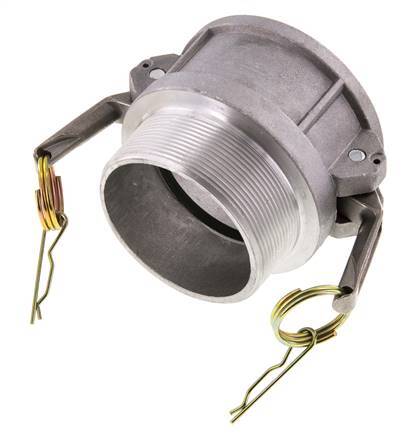 Camlock DN 75 (3'') Aluminium Coupling R 3'' Male Thread Type B MIL-C-27487