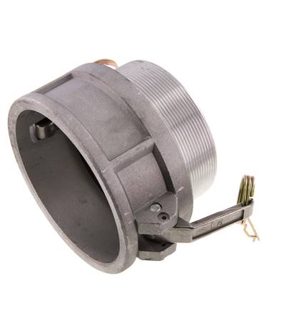 Camlock DN 90 (4'') Aluminium Coupling R 4'' Male Thread Type B MIL-C-27487