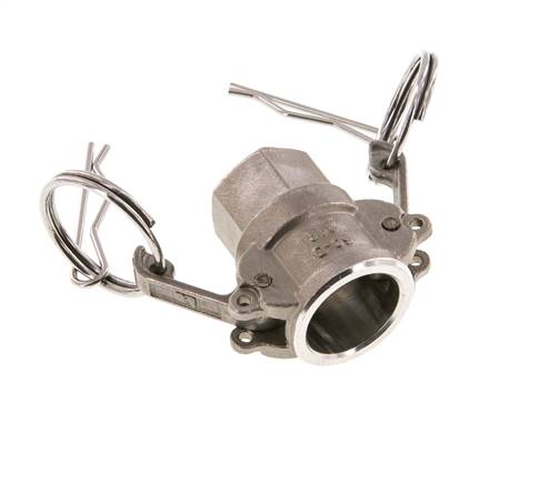 Camlock DN 15 (1/2'') Stainless Steel Coupling Rp 1/2'' Female Thread Type D MIL-C-27487