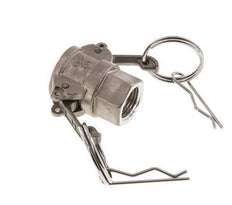 Camlock DN 15 (1/2'') Stainless Steel Coupling Rp 1/2'' Female Thread Type D MIL-C-27487