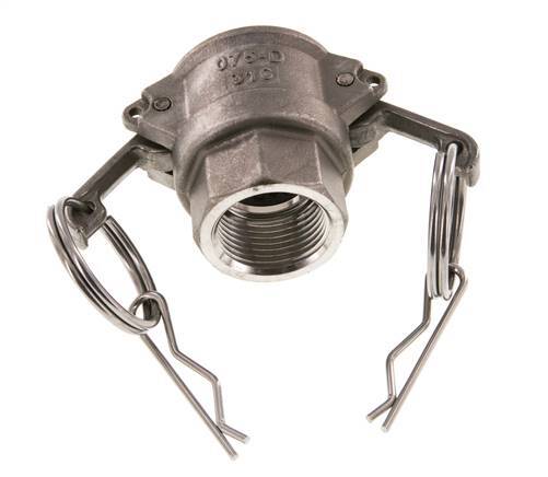 Camlock DN 20 (3/4'') Stainless Steel Coupling Rp 3/4'' Female Thread Type D MIL-C-27487