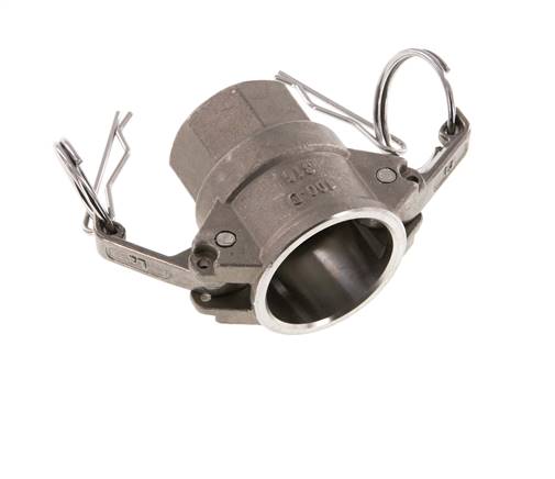 Camlock DN 25 (1'') Stainless Steel Coupling Rp 1'' Female Thread Type D MIL-C-27487