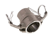 Camlock DN 25 (1'') Stainless Steel Coupling Rp 1'' Female Thread Type D MIL-C-27487