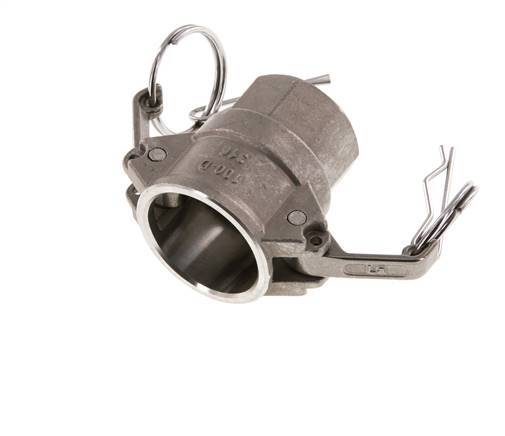 Camlock DN 25 (1'') Stainless Steel Coupling Rp 1'' Female Thread Type D MIL-C-27487