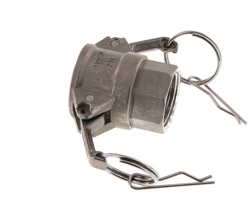 Camlock DN 25 (1'') Stainless Steel Coupling Rp 1'' Female Thread Type D MIL-C-27487