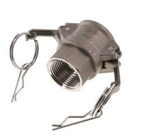 Camlock DN 25 (1'') Stainless Steel Coupling Rp 1'' Female Thread Type D MIL-C-27487
