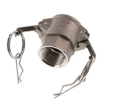 Camlock DN 25 (1'') Stainless Steel Coupling Rp 1'' Female Thread Type D MIL-C-27487