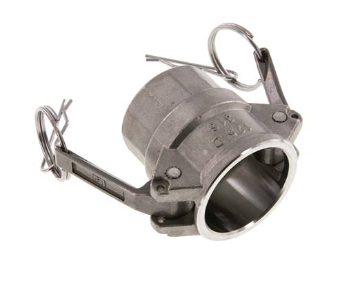 Camlock DN 32 (1 1/4'') Stainless Steel Coupling Rp 1 1/4'' Female Thread Type D MIL-C-27487