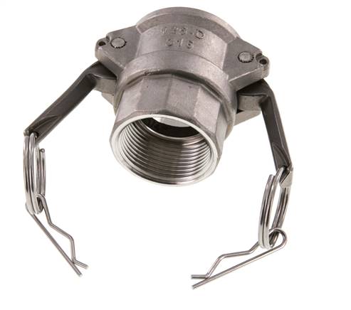Camlock DN 32 (1 1/4'') Stainless Steel Coupling Rp 1 1/4'' Female Thread Type D MIL-C-27487