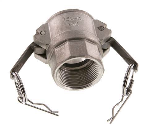 Camlock DN 40 (1 1/2'') Stainless Steel Coupling Rp 1 1/2'' Female Thread Type D MIL-C-27487