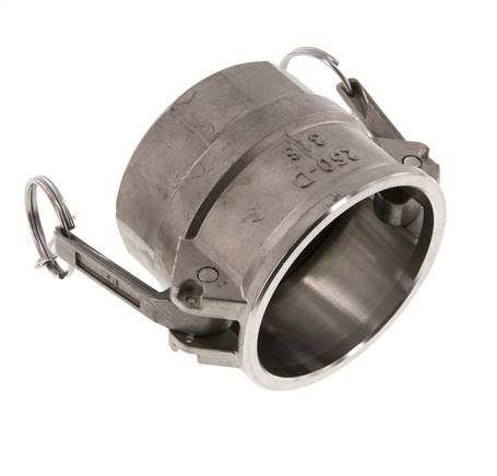 Camlock DN 60 (2 1/2'') Stainless Steel Coupling Rp 2 1/2'' Female Thread Type D MIL-C-27487