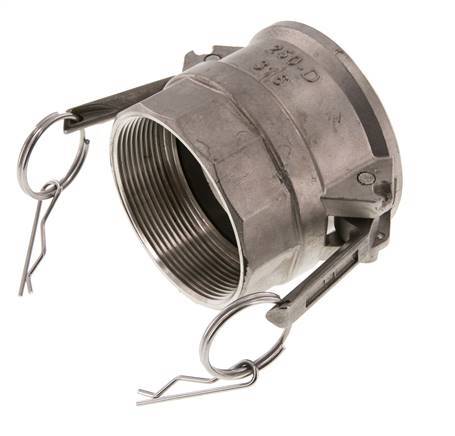 Camlock DN 60 (2 1/2'') Stainless Steel Coupling Rp 2 1/2'' Female Thread Type D MIL-C-27487