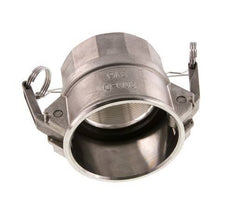 Camlock DN 75 (3'') Stainless Steel Coupling Rp 3'' Female Thread Type D MIL-C-27487