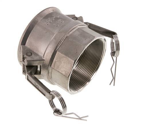 Camlock DN 75 (3'') Stainless Steel Coupling Rp 3'' Female Thread Type D MIL-C-27487