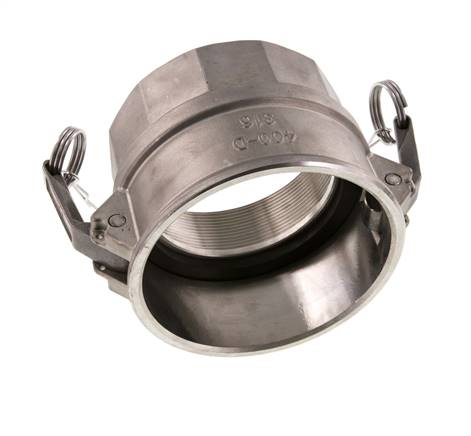 Camlock DN 120 (5'') Stainless Steel Coupling Rp 5'' Female Thread Type D MIL-C-27487