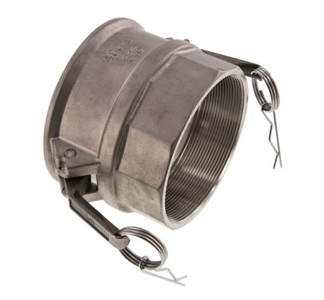 Camlock DN 140 (6'') Stainless Steel Coupling Rp 6'' Female Thread Type D MIL-C-27487