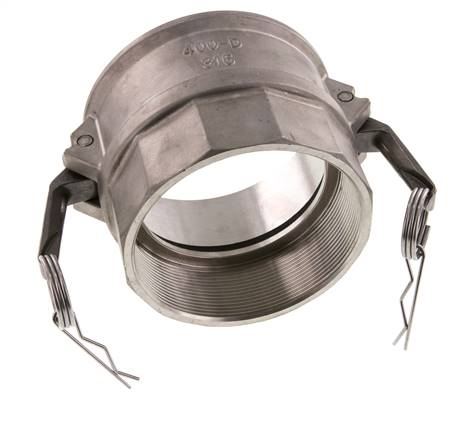 Camlock DN 120 (5'') Stainless Steel Coupling Rp 5'' Female Thread Type D MIL-C-27487