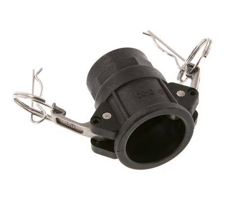 Camlock DN 25 (1'') Polypropylene Coupling Rp 1'' Female Thread Type D MIL-C-27487