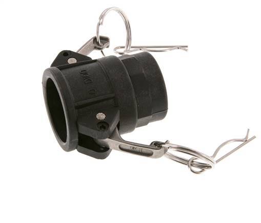 Camlock DN 25 (1'') Polypropylene Coupling Rp 1'' Female Thread Type D MIL-C-27487